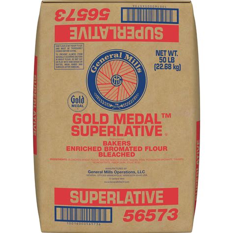 Gold Medal Superlative Bakers Flour Enriched Bromated Bleached 50