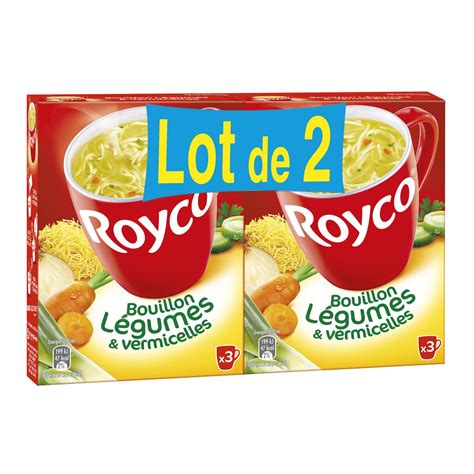 Royco Minute Soupe Bouillon De L Gumes Et Vermicelles Parts X G