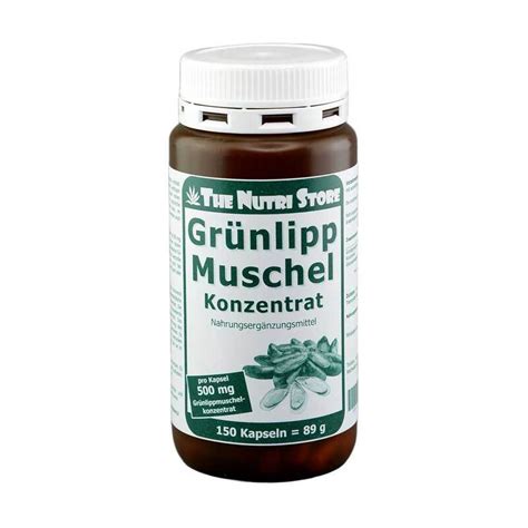 Grünlipp Muschel 500 mg Konzentrat Kapseln 150 St online bei Pharmeo kaufen