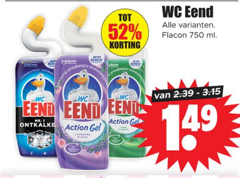 WC Eend Toiletreiniger Folder Aanbieding Bij Dirk Details