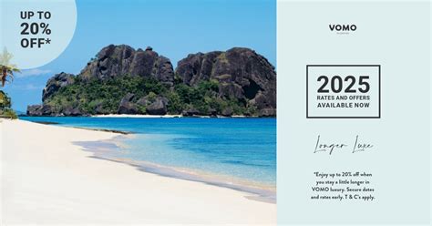 2025 and 2026 Fiji Holiday Packages - Longer Luxe - Vomo Island Fiji