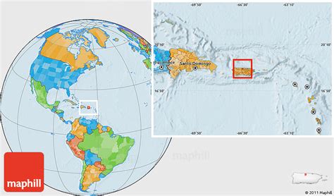 Political Location Map of Manatí