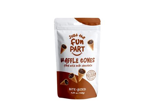 Just The Fun Part Bite Size Crispy Mini Waffle Cones Filled With