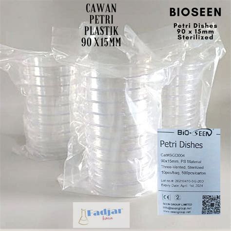 Jual Cawan Petri Plastik Petri Dish Disposable 90x15mm Shopee Indonesia