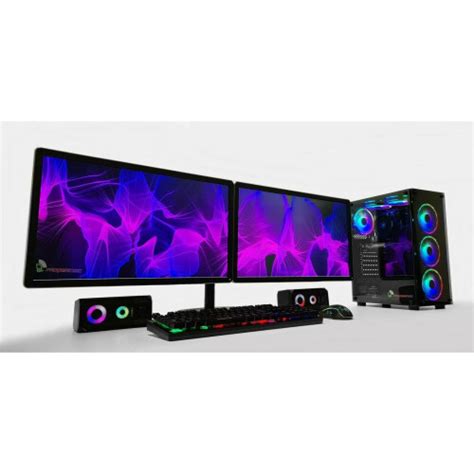 Refurbished Gaming PC Dual 22 Monitor Setup I7 3770 240 SSD 1TB 16GB