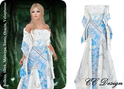 Second Life Marketplace 72 Cc Xenia Medieval Gown Sky