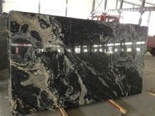 China Cosmos Black Granite Black Granite With White Veins Slabs