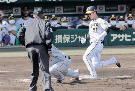 【阪神】4試合ぶり先制 中野拓夢の内野安打に坂本勇人の悪送球絡む スポーツ報知