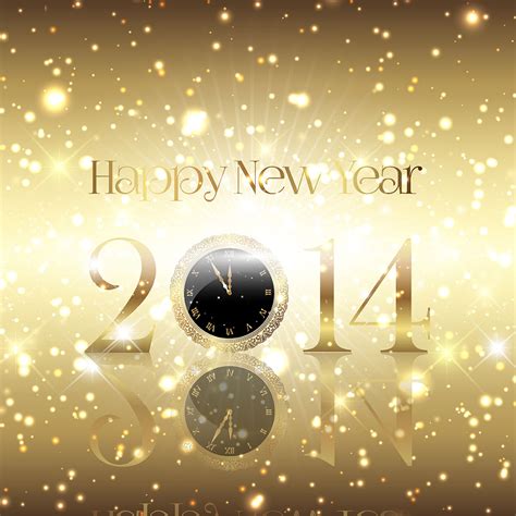 Golden Happy New Year Background Vector Art At Vecteezy