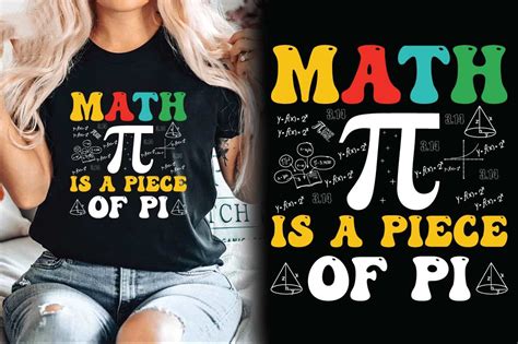 Math Is A Piece Of Pi Day Vintage Tshirt Graphic By Almamun2248