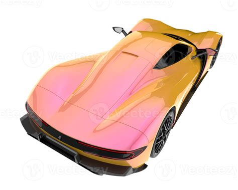 Sport Car Isolated On Transparent Background 3d Rendering