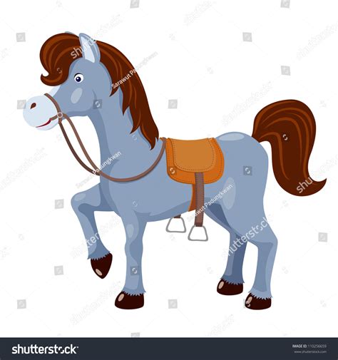 Cute Horse Saddle Vector Stock Vector (Royalty Free) 110256659 ...