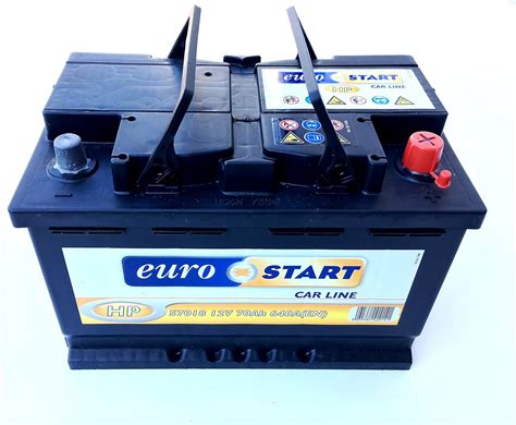 BATTERIA AUTO EUROSTART 70 AH SPUNTO 640EN POSITIVO DX Amazon It Auto