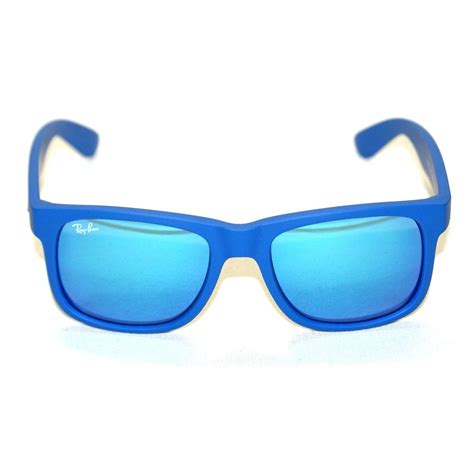 Ray Ban Justin Matte Blue Sunglasses Rb4165 6088 55 51 16 3n Ray Ban Rb4165 6088 55 51 16 3n