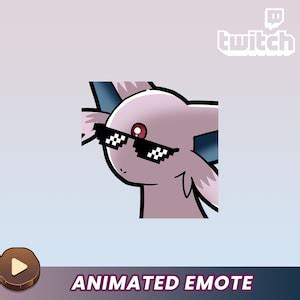 Animated Espeon Pokemon Emote For Twitch Discord Youtube Etsy