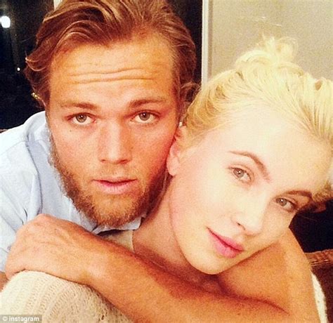 Ireland Baldwin Snuggles Freshly Shaven Boyfriend Slater Trout On Beach