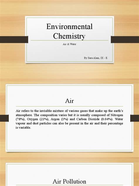 Environmental Chemistry Project | PDF | Carbon Dioxide | Carbon Monoxide