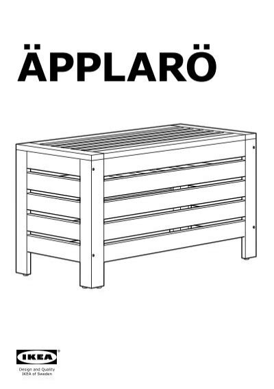 Ikea ÄPPLARÖ Panca pannello Parete Da Giardino S29898342