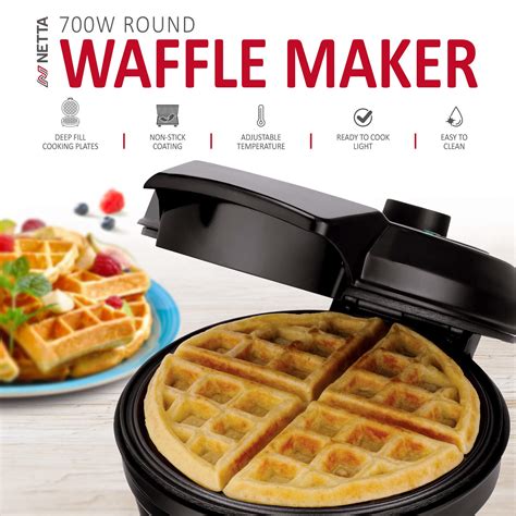 Buy NETTA Waffle Maker Iron Machine Deep Fill Non Stick Coating