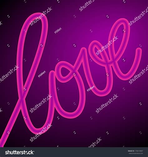 Neon Love Stock Vector Royalty Free 170014907 Shutterstock