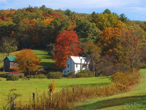 This Autumn Scene Of An Old North Carolina Farm And House Was Found