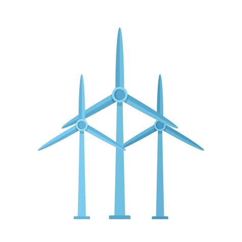 Road Wind Power Plant Icon Flat Style 14478820 Vector Art At Vecteezy