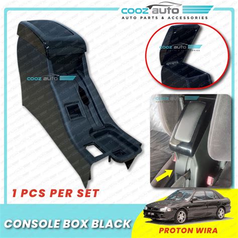 Proton Wira Satria Putra Console Box Armrest Arm Rest Fully Black