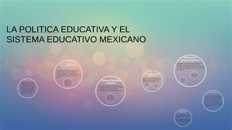 LA POLITICA EDUCATIVA Y EL SISTEMA EDUCATIVO MEXICANO By Diana Gaona On