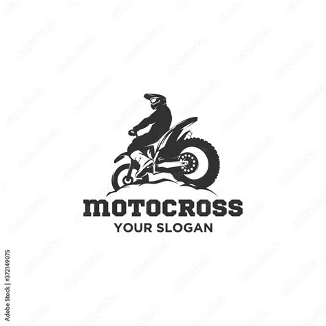 motocross silhouette logo vector Stock Vector | Adobe Stock