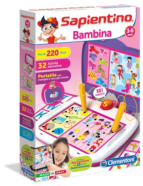 Clementoni Sapientino Bambina Gioco Da Tavolo Di Apprendimento Bambini