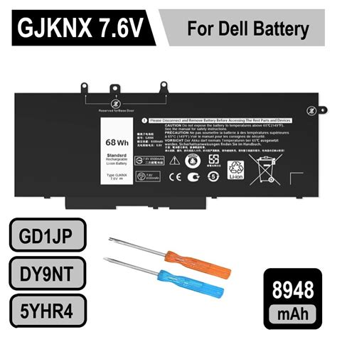 GJKNX Laptop Battery For Dell Latitude E5480 5580 5490 5590 For DELL