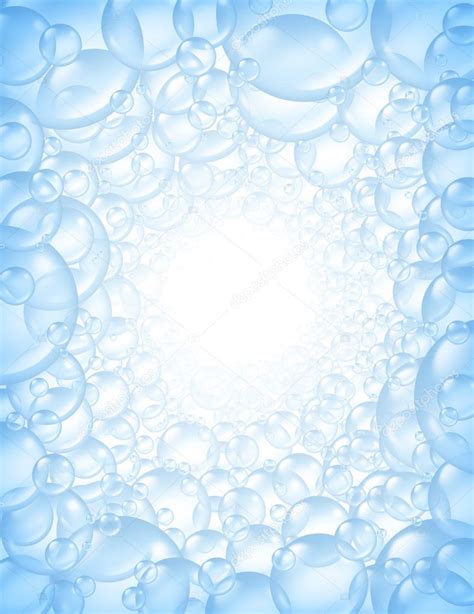 Bubbles background in perspective with center glow Stock Photo by ...