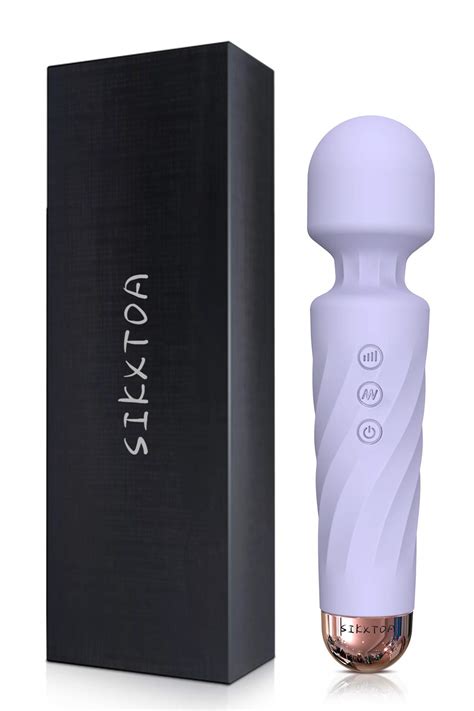 Sikxtoa Mini Personal Wand Massager With 8 Speeds 20 Patterns