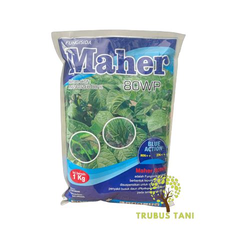 MAHER 80 WP FUNGISIDA MANCOZEB BIRU 1KG Lazada Indonesia