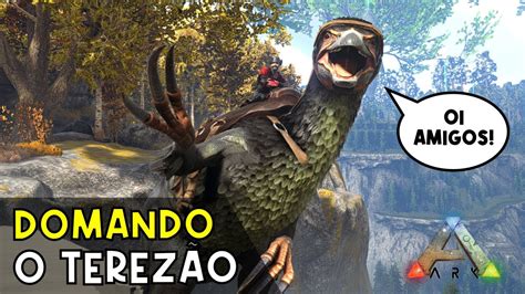 Como Domar Um Therizinossauro No Ark Survival Evolved Youtube