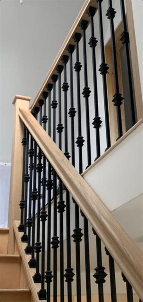 Black Metal Stair Spindles - Square Design - UK Stairparts Ltd