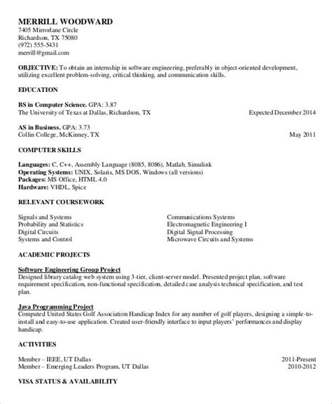 Printable Resume Template 39 Word Pdf Documents Download