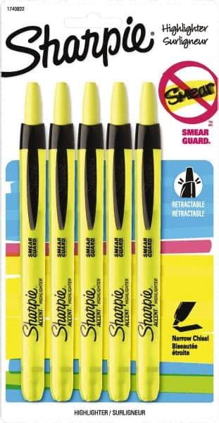 Sharpie Fluorescent Yellow Highlighter 57310807 Msc Industrial Supply