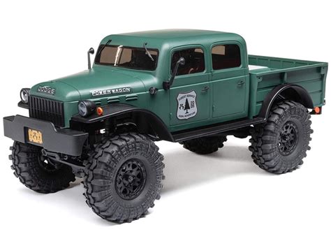 Axial Scx Dodge Power Wagon Wd Rock Crawler Brushed Rtr Green