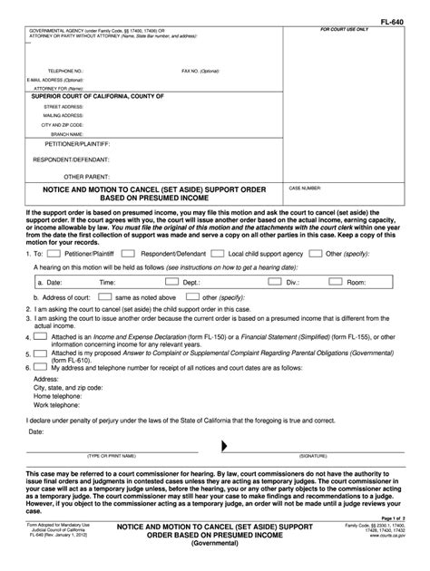 California Judicial Council Form Fl Complete Legal Document