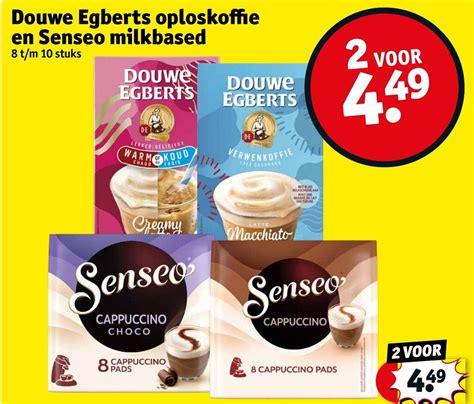 Douwe Egberts Oploskoffie En Senseo Milkbased T M Stuks Aanbieding