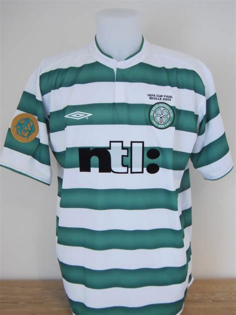 Celtic Cup Shirt Fußball Trikots 2002 2003 Sponsored by NTL