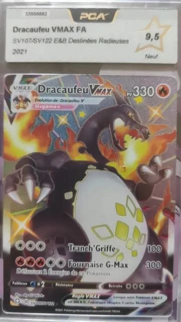 Carte Pokemon Dracaufeu Sv Sv Vmax Shiny Ep E Et Bouclier Pca