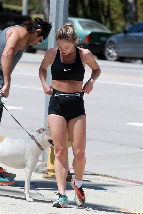 Sydney Sweeney Shows Off Her Fabulous Figure While Out For A Run With A