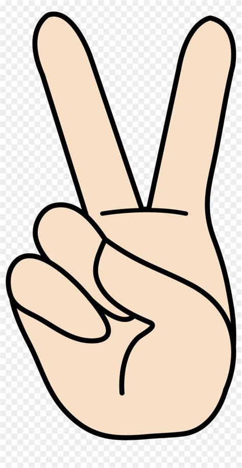 Peace Sign Clip Art - Clip Art Peace Sign Hand, HD Png Download ...