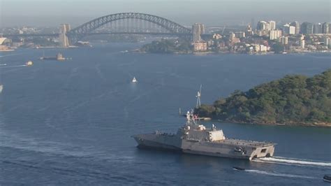 US Navy Warship USS Canberra Commissioned In Sydney Sky News Australia