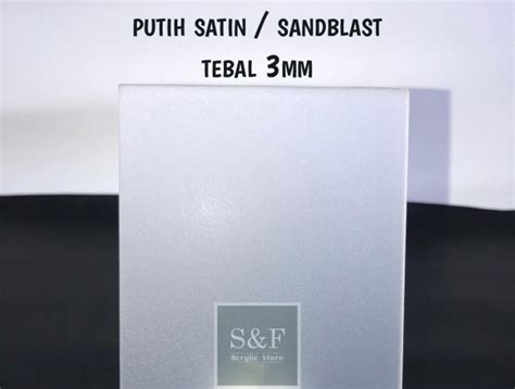 Jual AKRILIK SANDBLAST AKRILIK SATIN AKRILIK BURAM MOTIF ES