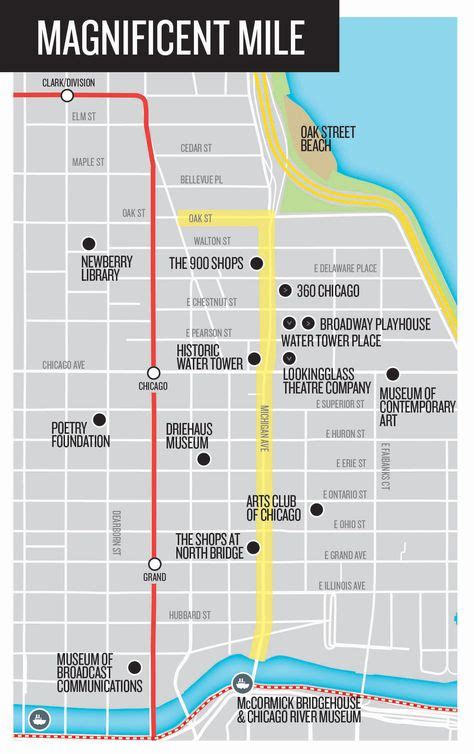 Chicago Printable Map Yahoo Image Search Results Water Tower Place