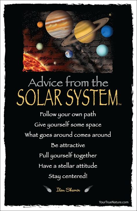 Advice From The Solar System Postcard Your True Nature Advice