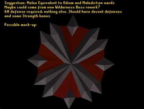 [Suggestion] Melee Equivalent to Odium and Malediction Wards : r/2007scape